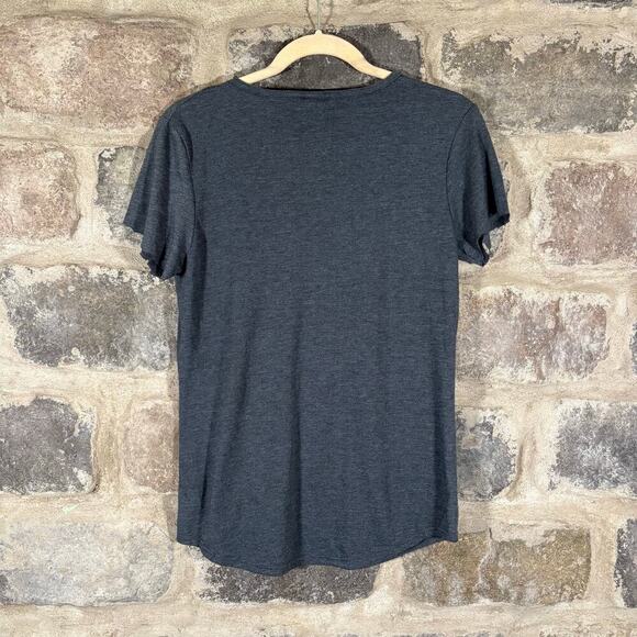 Anvil‎ Tee Woman's Medium Gray Chicago's Finest Police CPD V-Neck Scoop Neck - Picture 7 of 13